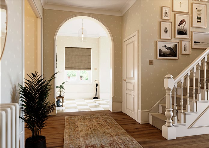 Faux Suede, Latte - Roman Blind - Image 7